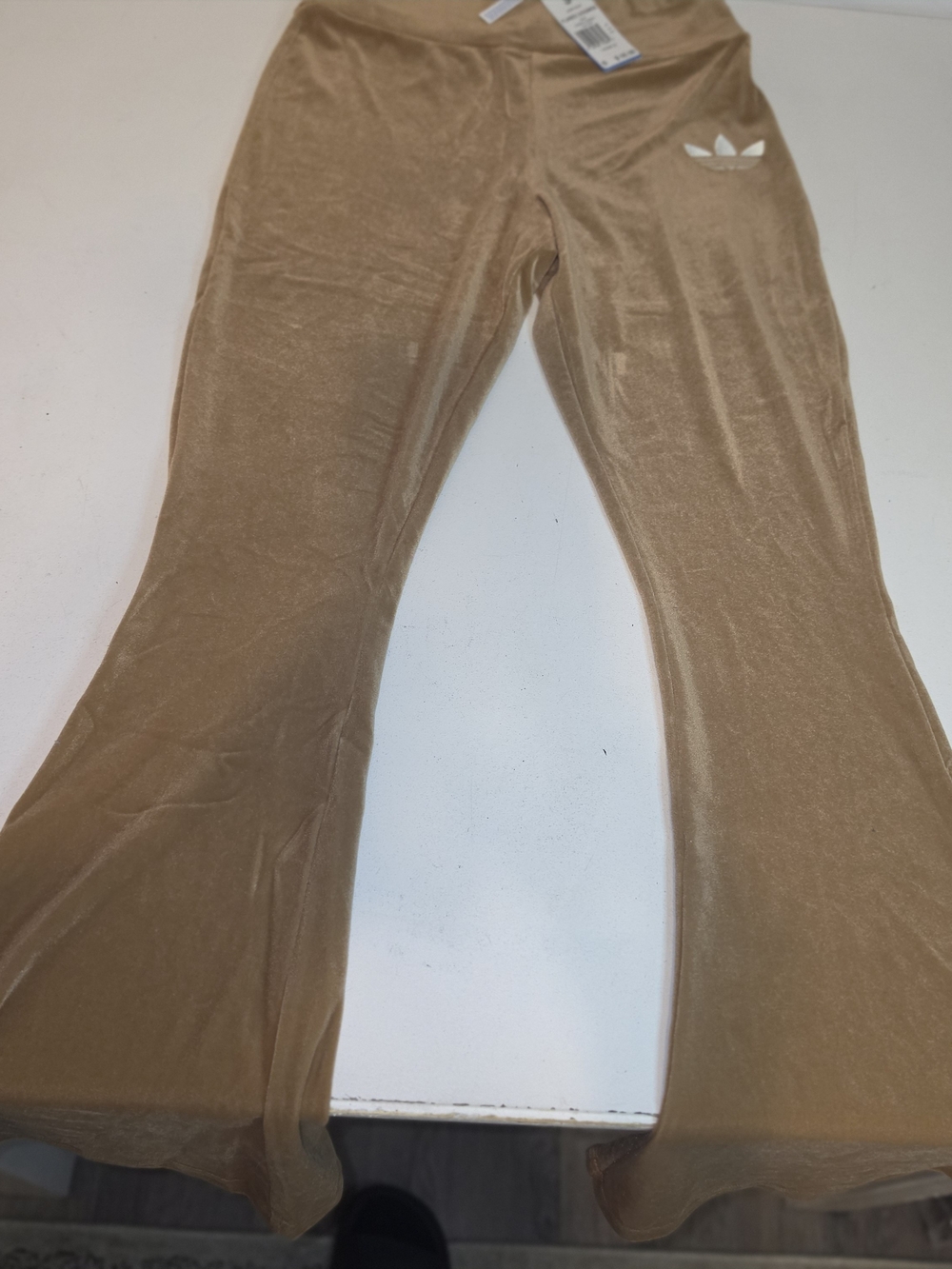 Adidas Women’s High-Waist Flared Leggings - Brown - Picture 2 of 4